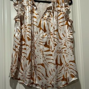 Rachel Rachel Roy floral ruffle sleeveless top
